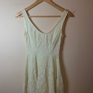 Cream Lace Dress